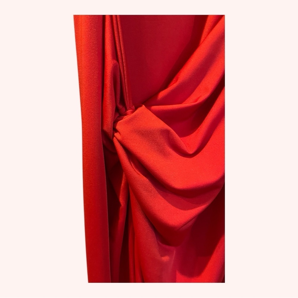 SHEIN Vibrant Candy Apple Red Sexy Cut Out Glam Party Dress NWOT Size M - Picture 5 of 6